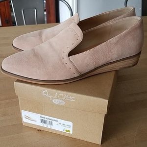 Dr Scholl's seashell pink loafers
